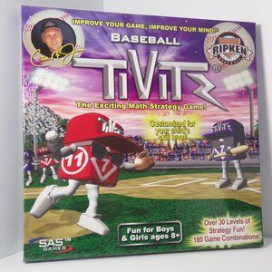 BASEBALL TIVITZ Math Strategy Board Game COMPLETE Cal Ripken Jr Homeschool Learn